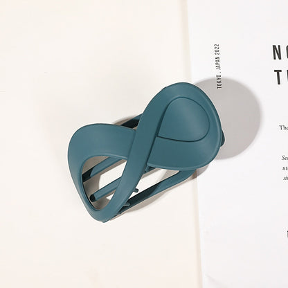 Trend PC Hair Clip Simple 8-shaped Infinity Styling Holder Shark Hair Claw Clip Hair Accessories For Women 2022 New Wholesale